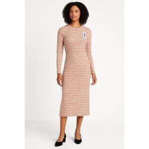 NWT Old Navy Heathered Pattern Crew Neck Maxi Length  Dress Length‎ Medium